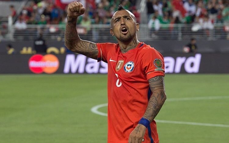 Vidal na Seleção Chilena (Foto: AFP)