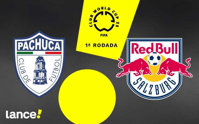 Pachuca e RB Salzburg se enfrentam pela 1ª rodada do Grupo H no Mundial de Clubes (Foto: Arte/Lance!)