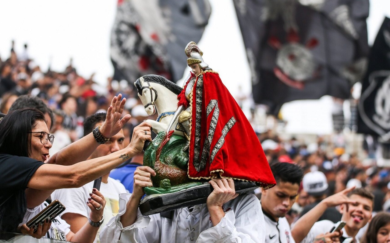 São Jorge é padroeiro do Corinthians (Foto: Bruno Teixeira/ Agência Corinthians)