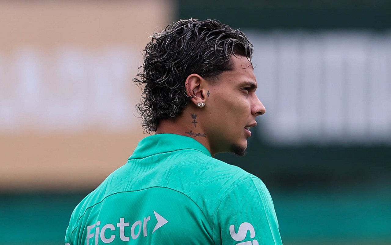 Richard Ríos, meia do Palmeiras (Foto: Cesar Greco/Palmeiras)