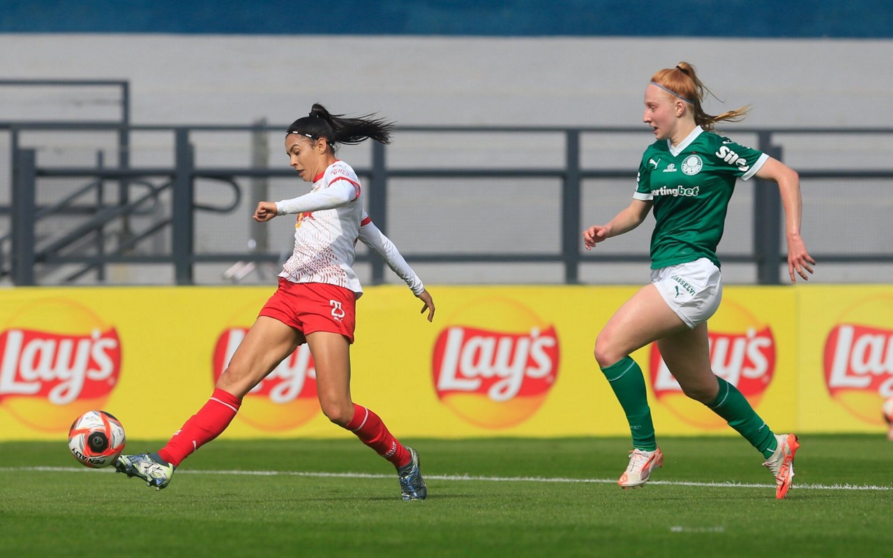 Red Bull Bragantino e Palmeiras pelo Paulistão feminino. (Foto de Fernando Roberto/Red Bull Bragantino)