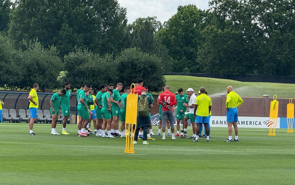 Treino do Palmeiras em Greensboro, nos Estados Unidos (Foto: Vitor Palhares / Lance!)