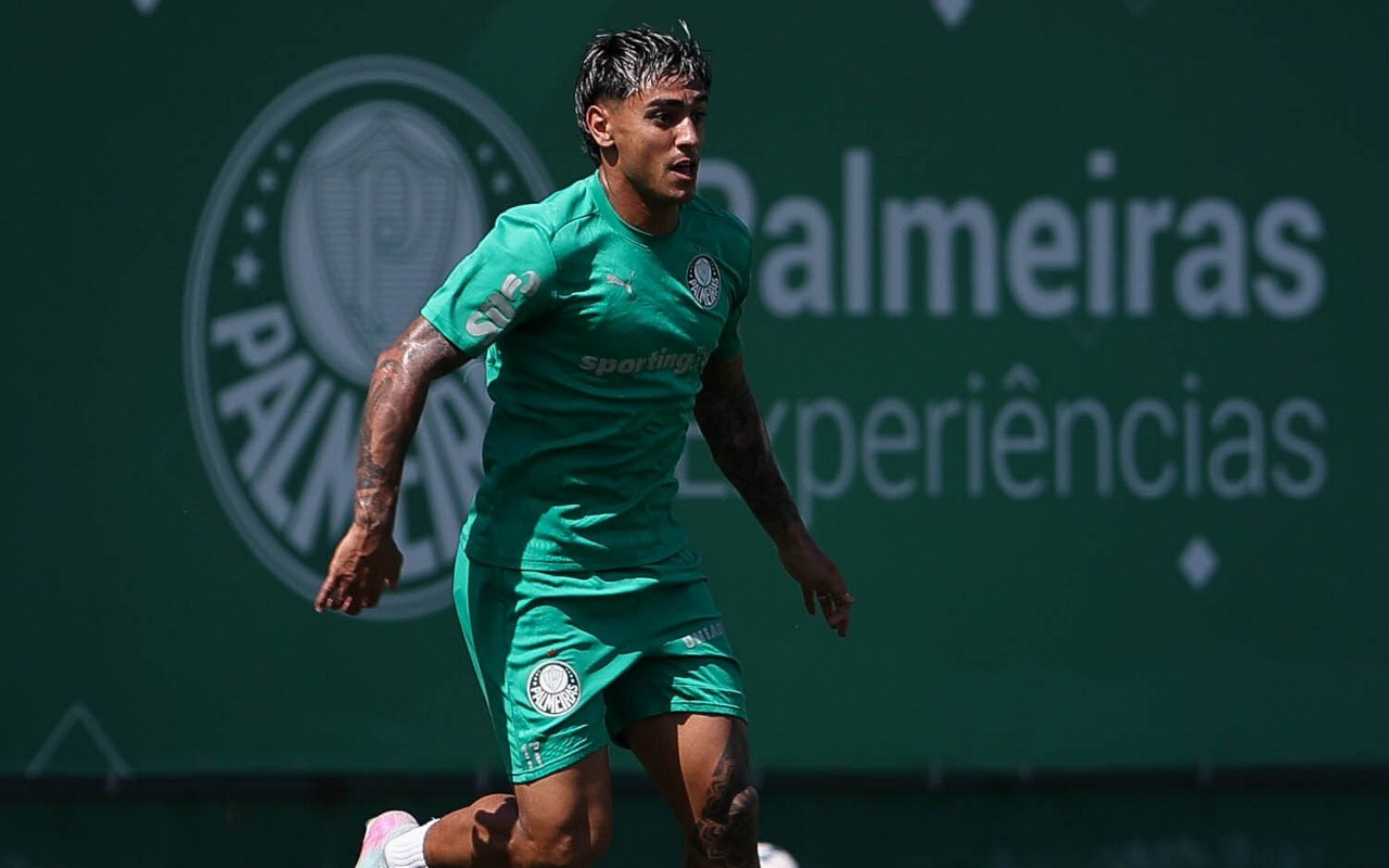 Facundo Torres, atacante do Palmeiras (Foto: Cesar Greco/Palmeiras/by Canon)