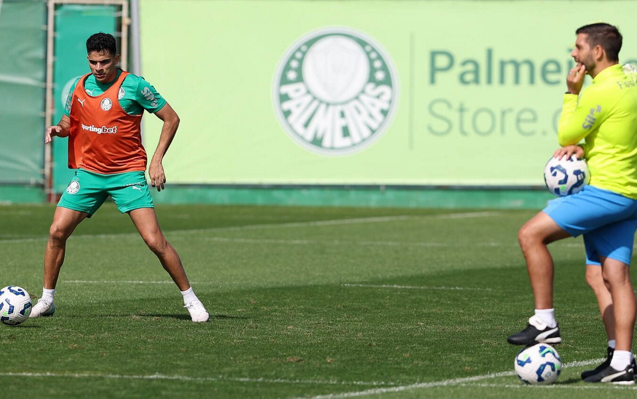 Bruno Rodrigues, atacante do Palmeiras, durante treinamento do time na Academia de Futebol (Foto: Cesar Greco/Palmeiras/by Canon)