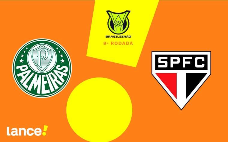Palmeiras e São Paulo se enfrentam neste domingo (Foto: Arte Lance!)