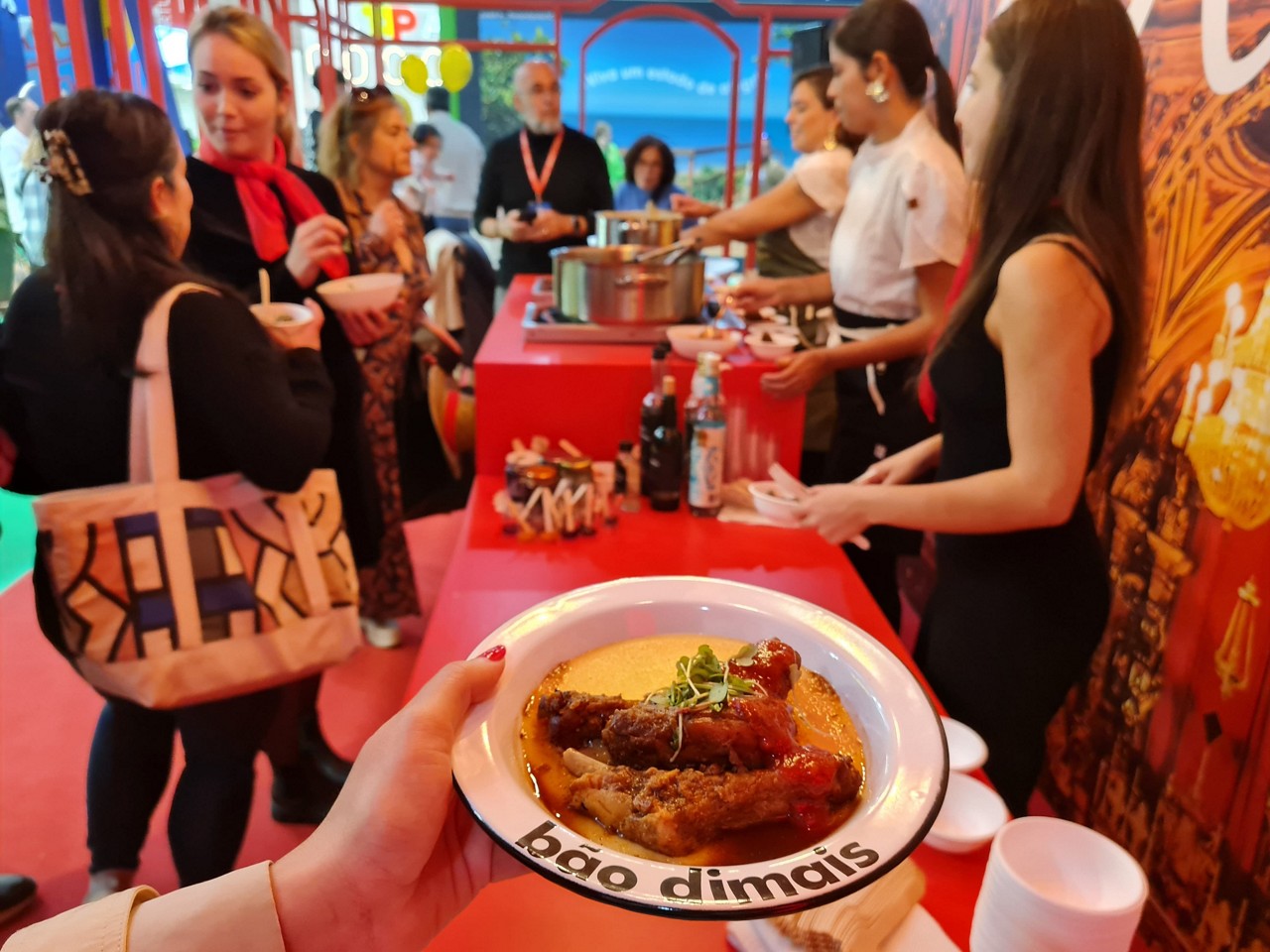A culinária mineira fez sucesso e lotou o estande de Minas todos os dias
