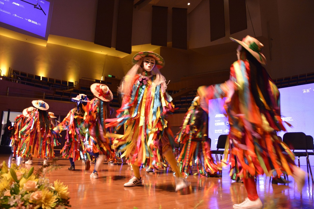 A caretagem,  manifestação cultural tradicional da cidade de Paracatu, se apresentou no Encontro de Gestores no ano passado