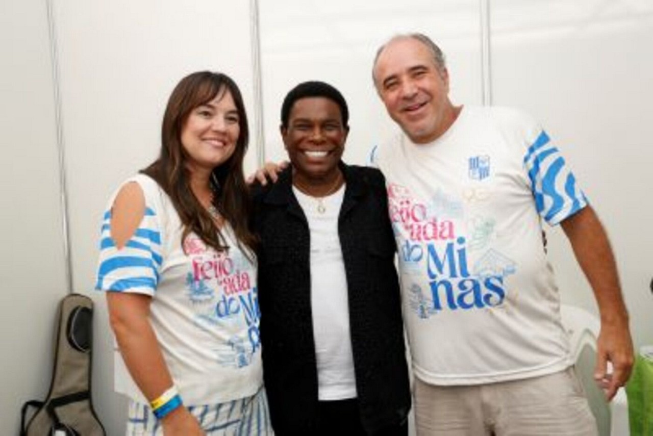 Na "Feijoada do Minas" ou "Feijoada no Country", Ana Cristina Schuch, Neguinho da Beija-Flor e Lito Mascarenhas