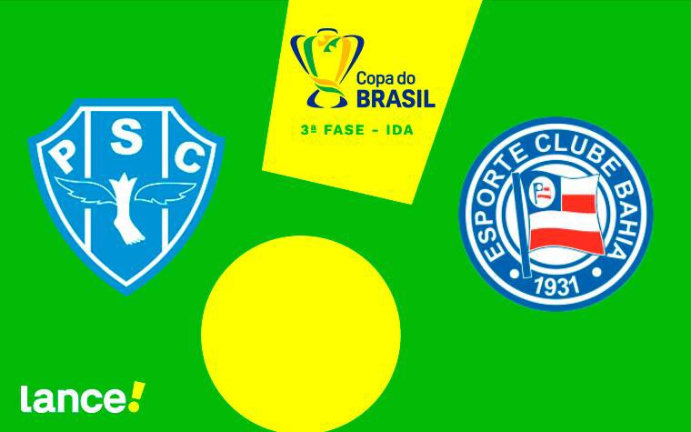 Paysandu e Bahia se enfrentam pela terceira fase da Copa do Brasil (Foto: Arte/Lance)