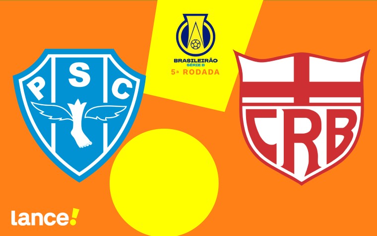 Paysandu e CRB se enfrentam pela quinta rodada da Série B do Campeonato Brasileiro (Arte: Lance!)