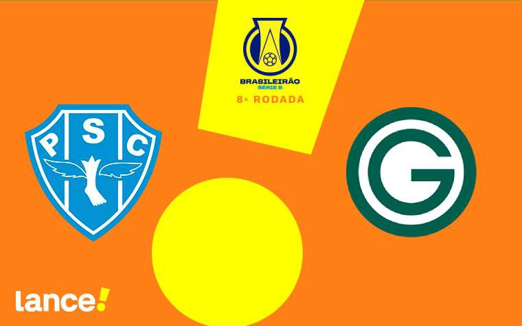 Paysandu e Goiás se enfrentam pela oitava rodada da Série B do Campeonato Brasileiro (Arte: Lance!)