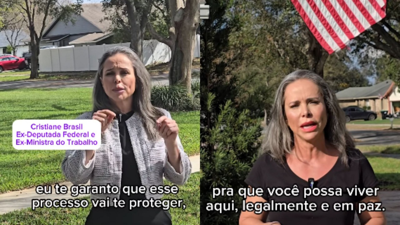 Cristiane divulga a consultoria para asilo nos EUA por meio de sua conta no Instagram. 