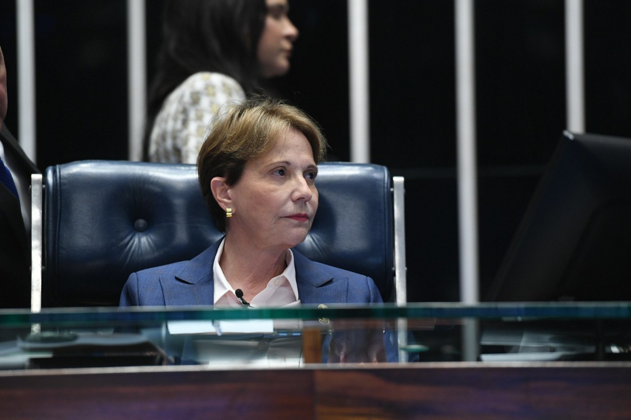 A ex-ministra da Agricultura, senadora Tereza Cristina (PP-MS), compõe a delegação brasileira que discute o tarifaço em missão nos Estados Unidos
