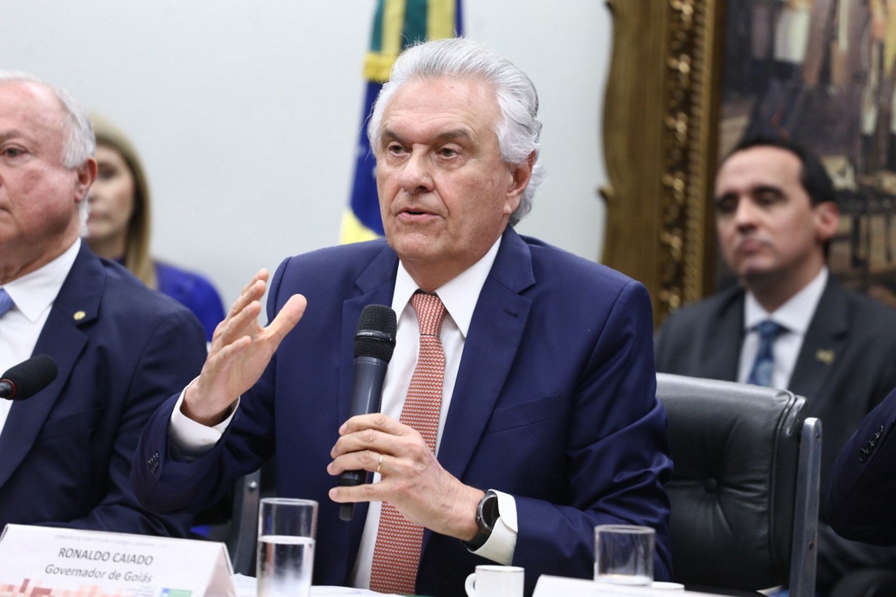 Nesta quarta-feira, Caiado pediu que o Congresso rejeite a PEC da Segurança