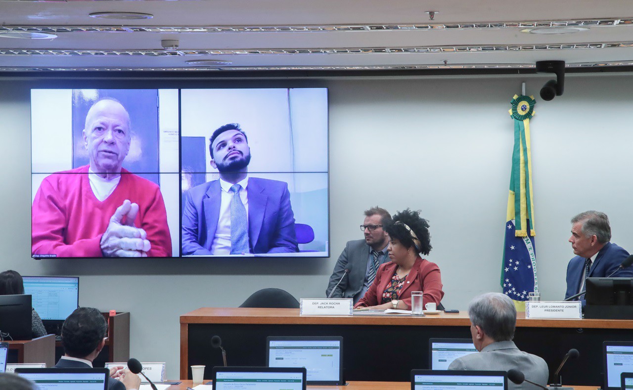 Chiquinho Brazão se defendeu por cerca de cinco minutos na sessão desta quarta-feira (28) do Conselho de Ética 