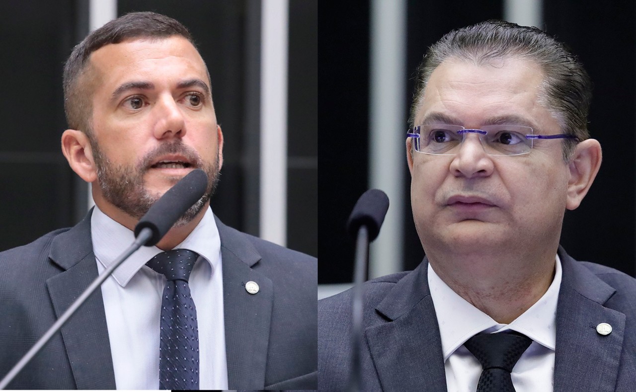 Na ordem, os deputados federais Carlos Jordy e Sóstenes Cavalcante, que tiveram os gabinetes vasculhados pela PF nesta quinta-feira (19).