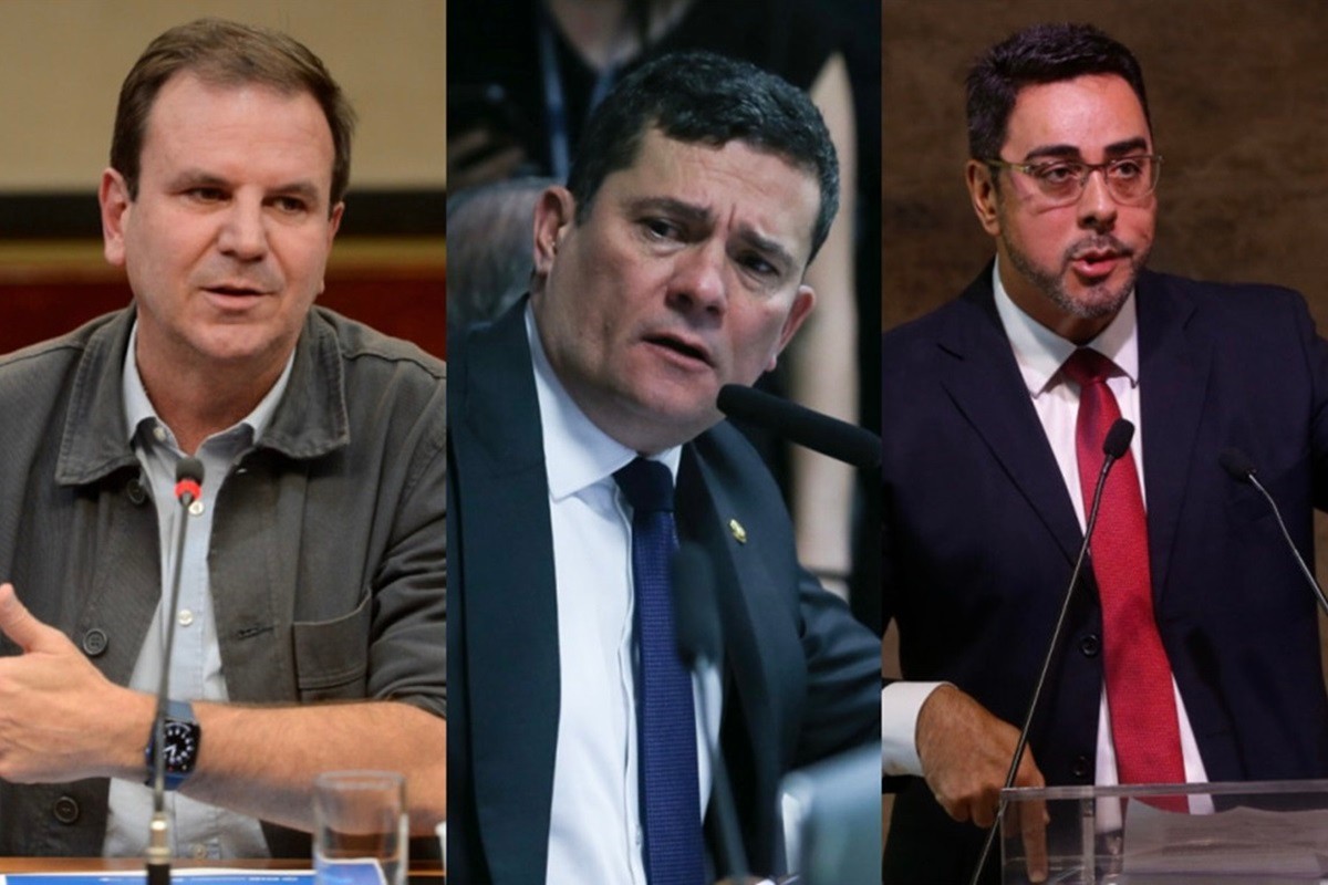Bate-boca virtual foi protagonizado por Eduardo Paes, Sergio Moro e Marcelo Bretas (na ordem)