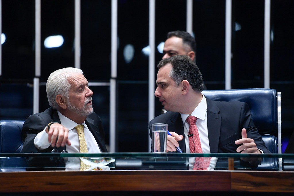 O presidente do Senado, Rodrigo Pacheco (PSD-MG), afirmou que o plenário da Casa deve votar nesta terça-feira (20) o projeto de desoneração da folha de pagamento 