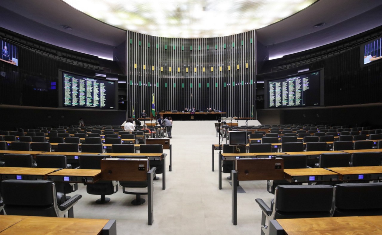 Plenário da Câmara, que abriga os atuais 513 deputados federais