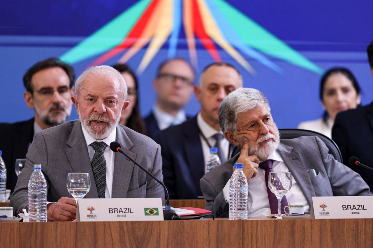Presidente Lula participou nesta quarta-feira (26) de reunião do Brics, em Brasília