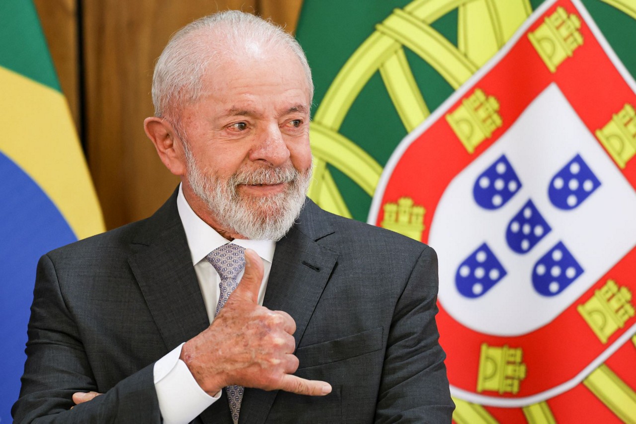 Presidente Lula disse estar satisfeito com seu governo, durante entrevista coletiva, no Palácio do Planalto 