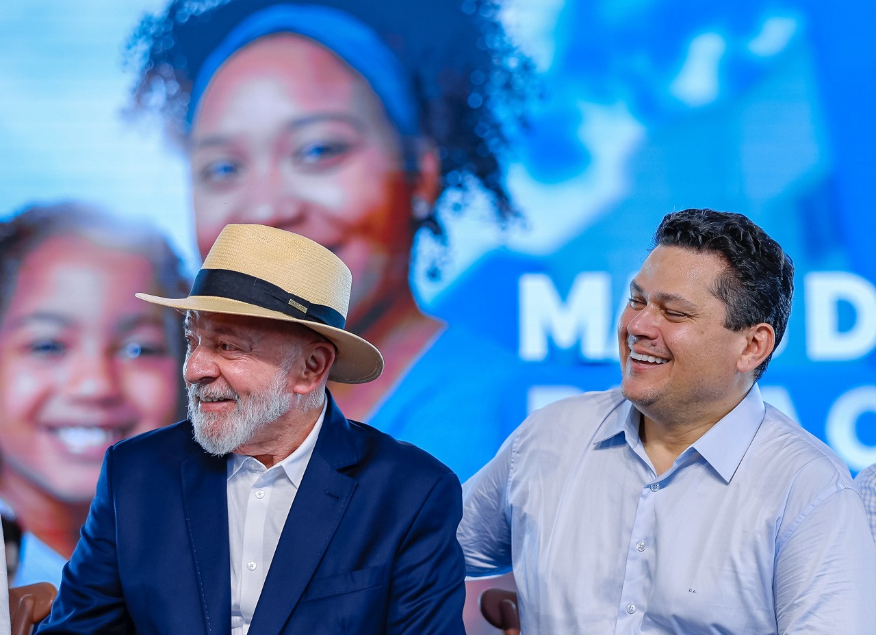 Ao lado do presidente do Senado, Davi Alcolumbre (União-AP), Lula defendeu mais uma vez a exploração de petróleo na foz do rio Amazonas