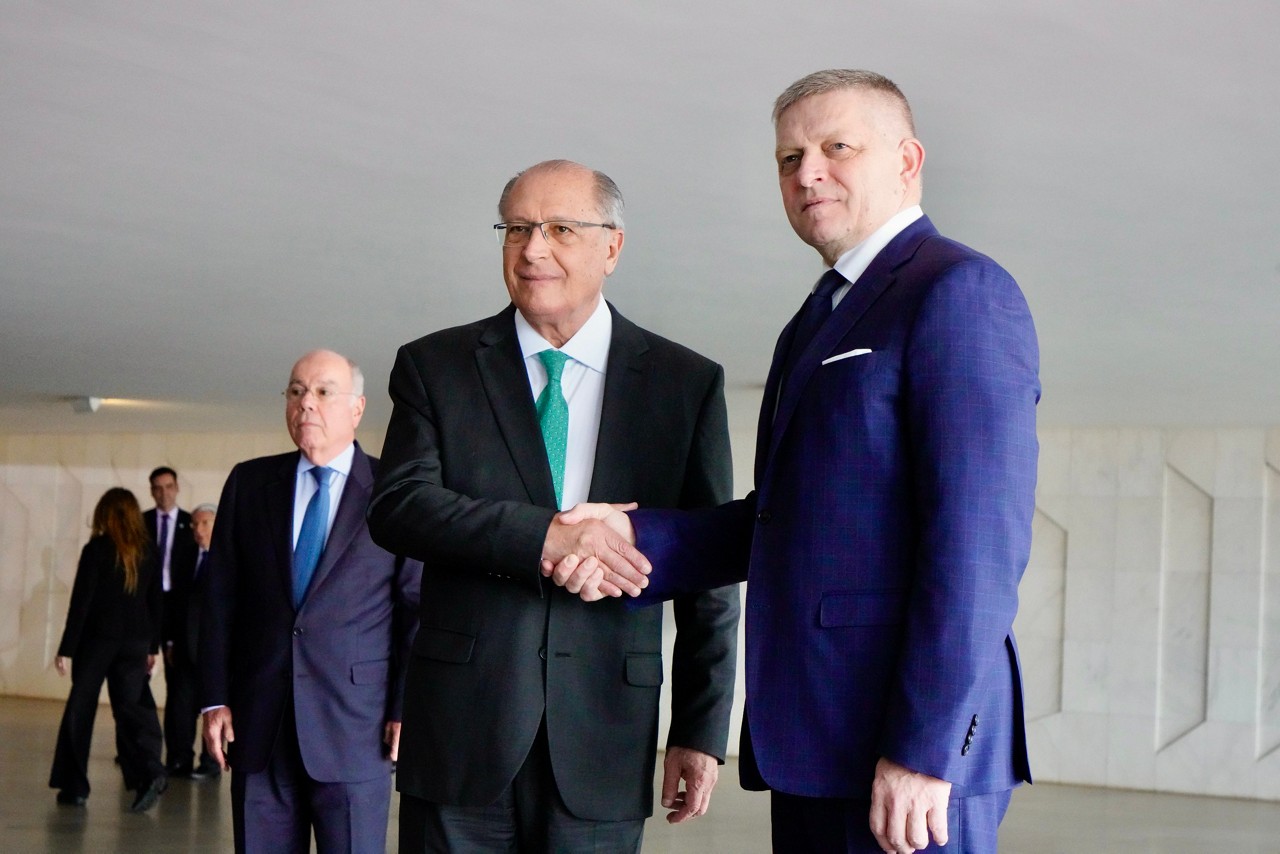 Vice-presidente Geraldo Alckmin recebeu o primeiro-ministro eslovaco, Robert Fico