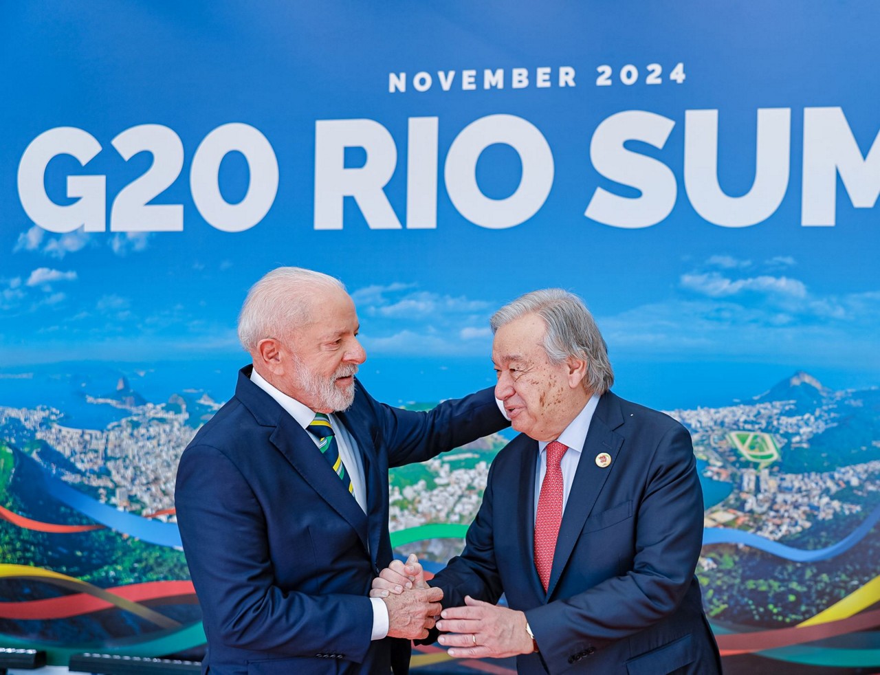 Presidente Lula recebe o Secretário-Geral da ONU, António Guterres, durante G20.