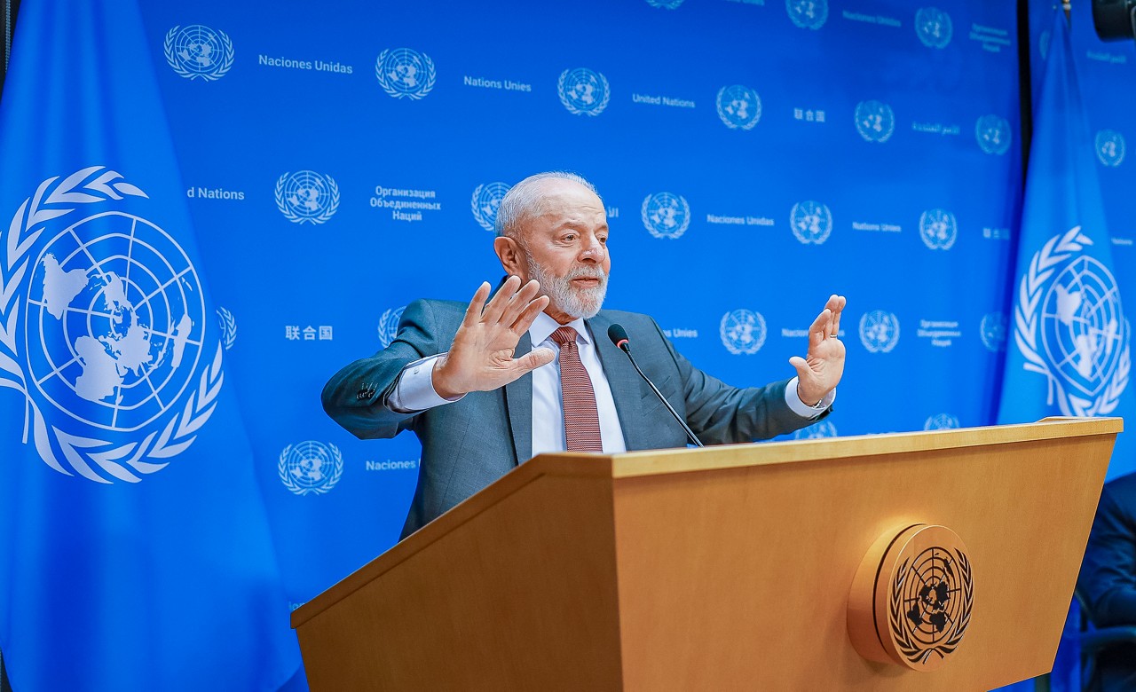Presidente Lula participou de entrevista coletiva em Nova York e defendeu a exploração de petróleo na margem equatorial