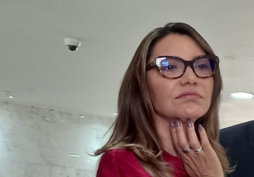 Primeira-dama Janja da Silva visitou Galeria de Presidentes no Palácio do Planalto