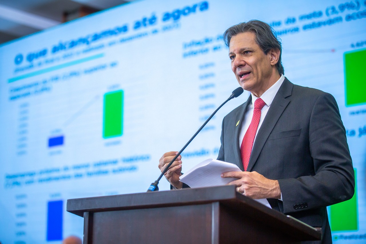 O ministro da Fazenda, Fernando Haddad, que coordenou o trabalho para definir os cortes
