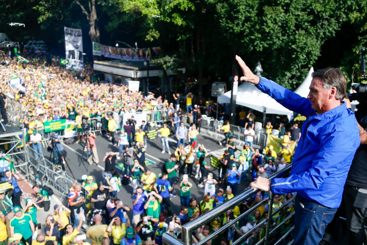 Bolsonaro discursou na Avenida Paulista, em ato mais um ato organizado pelo pastor Silas Malafaia