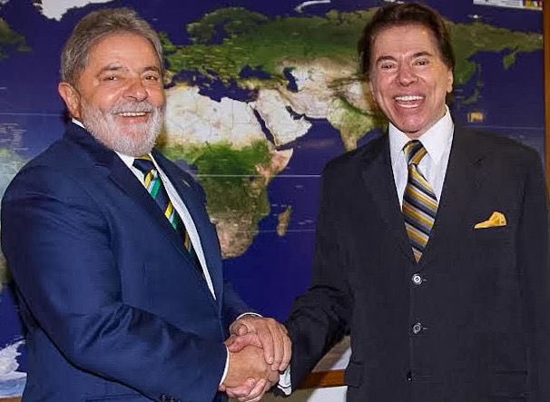 Lula e Silvio Santos: "Ao longo dos anos, nos encontramos em programas de TV, reuniões e conversas, sempre com respeito e carinho", diz o presidente