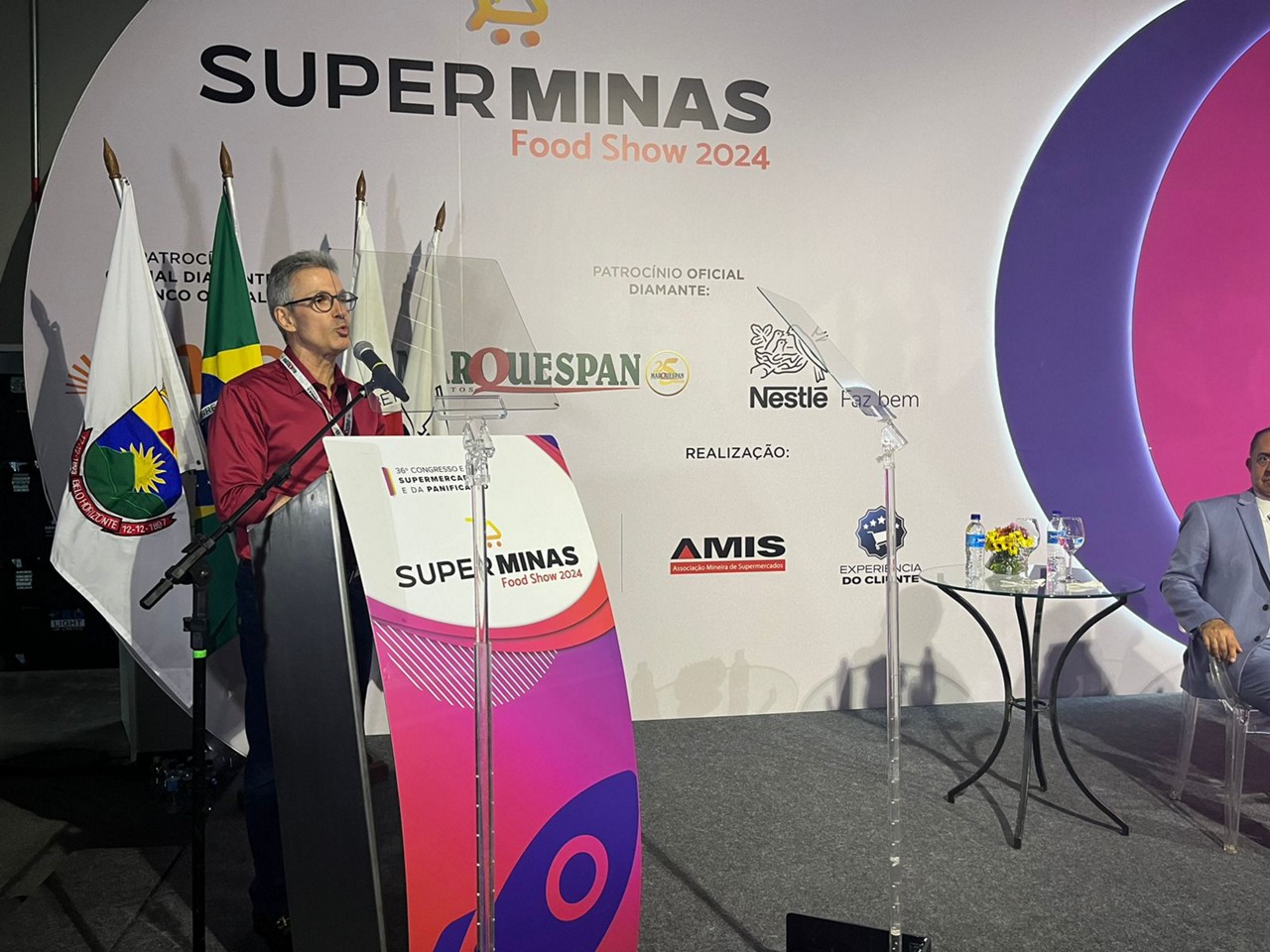 Governador Romeu Zema discursou na abertura da Superminas