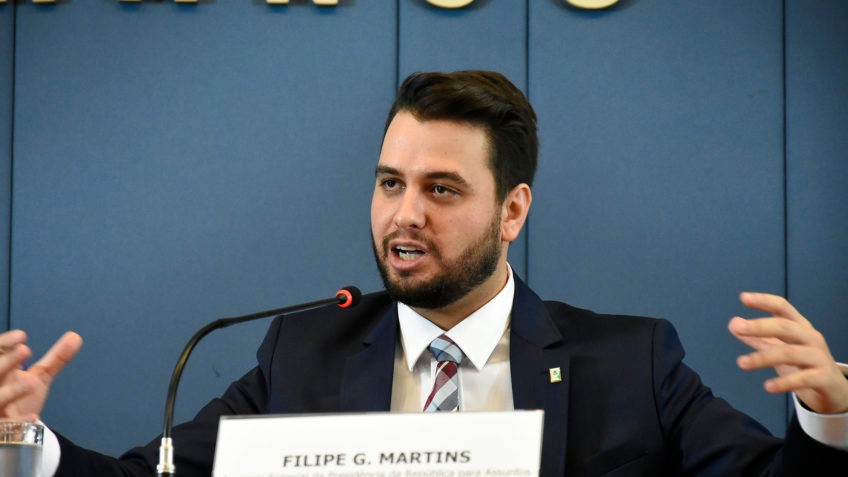 Filipe Martins foi assessor de Assuntos Internacionais do ex-presidente Jair Bolsonaro (PL)