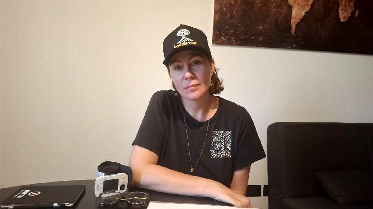 Carla Zambelli no apartamento em que estava em Roma, no momento da prisão