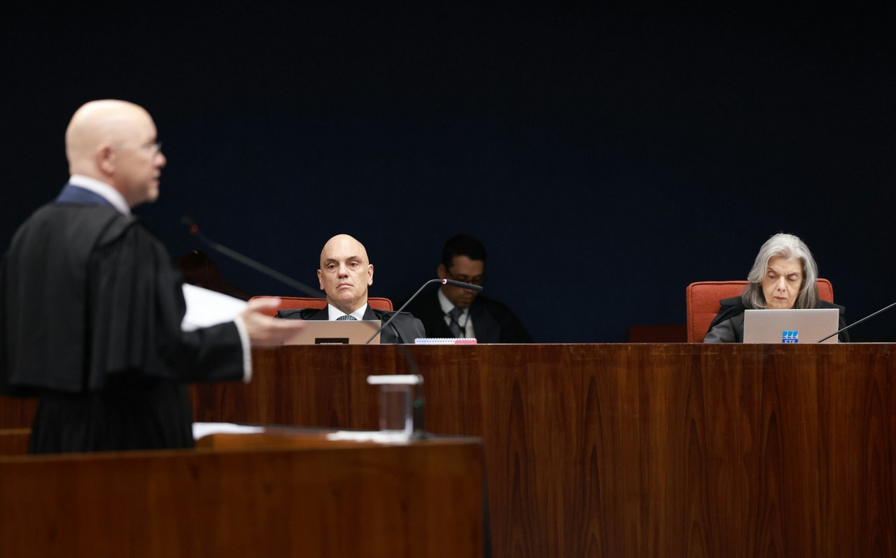 Os ministros Alexandre de Moraes e Cármen Lúcia são parte da Primeira Turma do STF