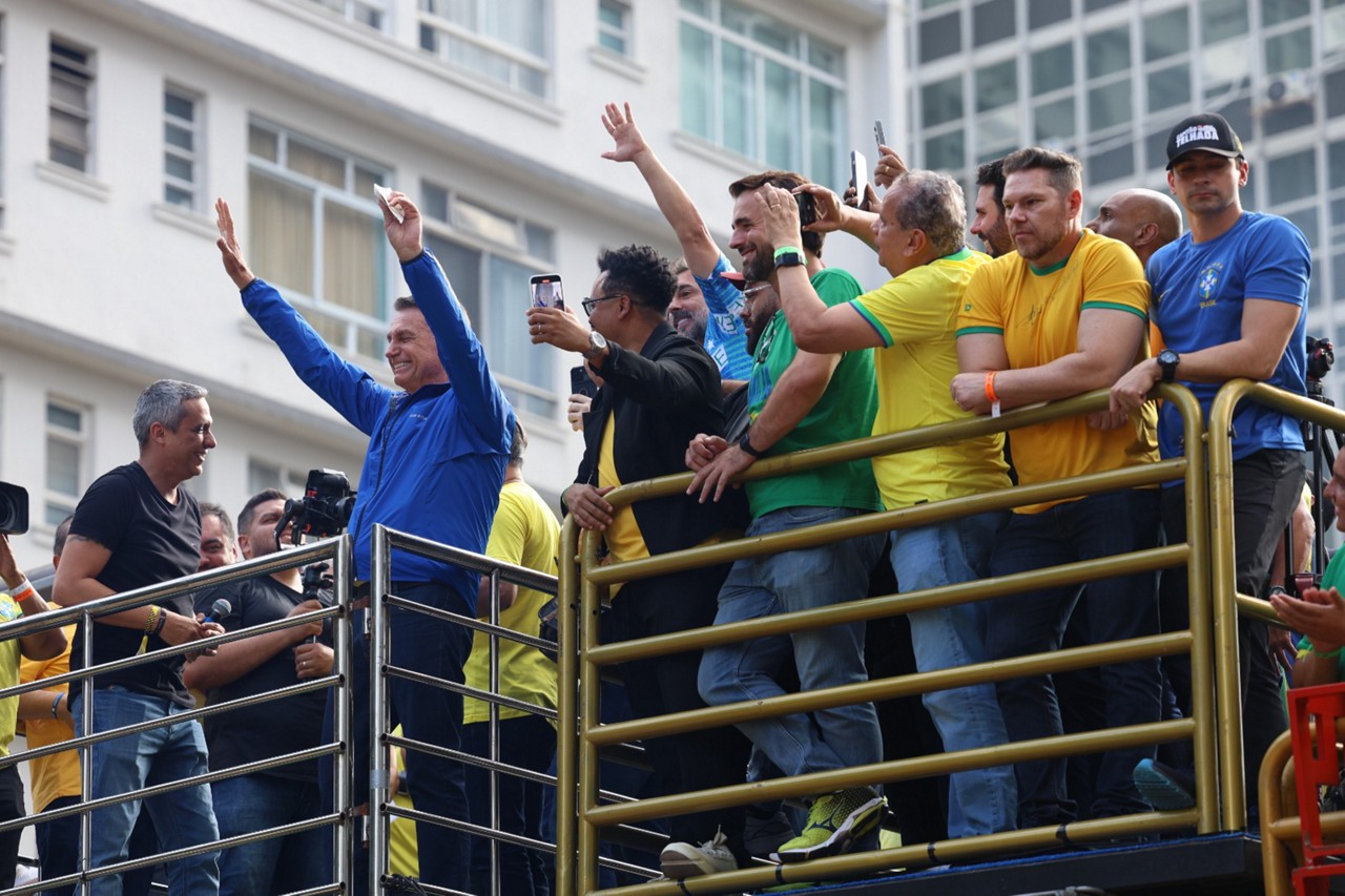 O ex-presidente Jair Bolsonaro durante ato em seu apoio, em 29 de junho de 2025 na Avenida Paulista, em São Paulo