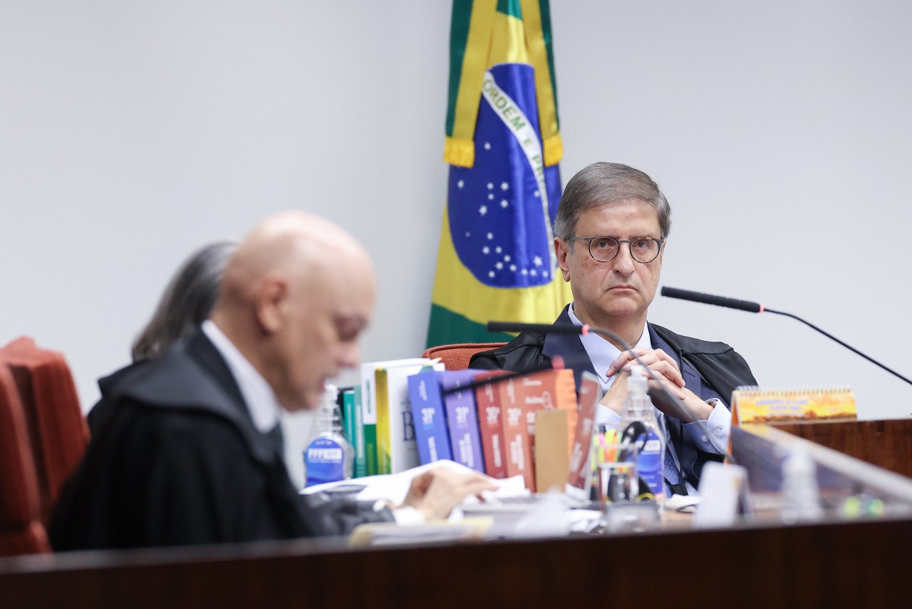 O procurador-geral da República, Paulo Gonet, foi apenas à primeira parte do julgamento da Primeira Turma do STF nesta terça-feira (2/9)