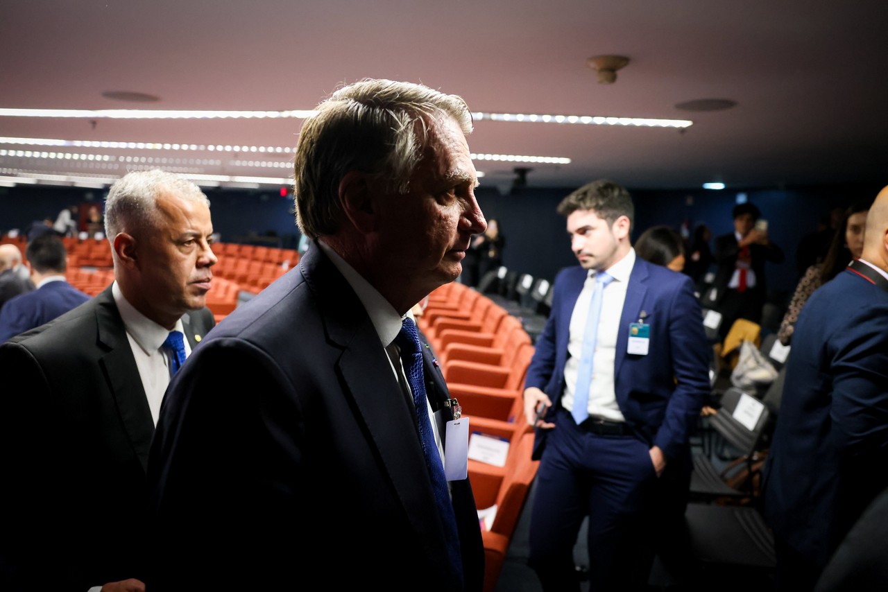 O ex-presidente Jair Bolsonaro participou das sessões da Primeira Turma do Supremo Tribunal Federal (STF)