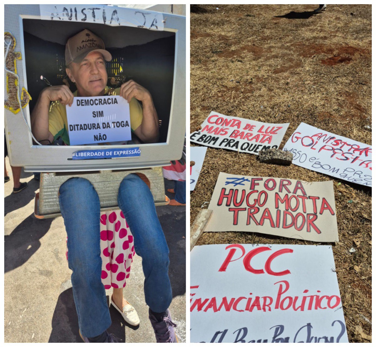 Manifestações de direita e de esquerda são realizadas no 7 de setembro, em Brasília