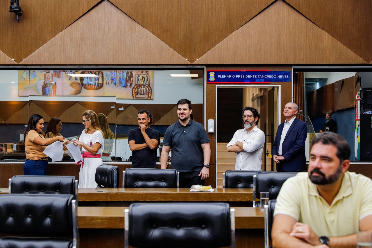 O deputado estadual Bruno Engler (PL) esteve na Câmara nesta segunda-feira (10 de fevereiro)