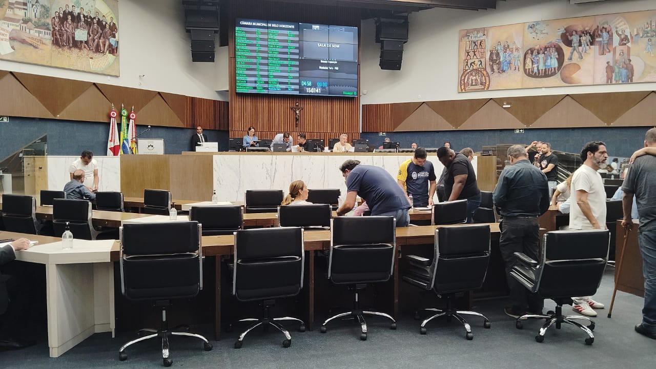 O Plenário da Câmara dos Vereadores nesta quarta-feira (10/9)