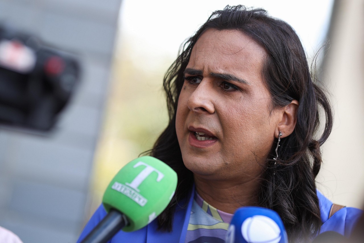 Duda concede entrevista durante agenda de campanha em BH