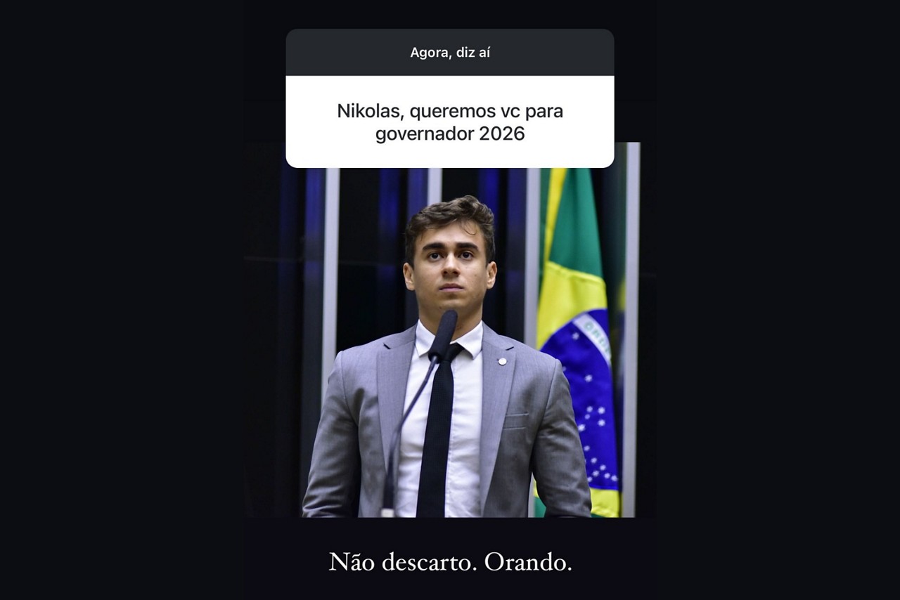 Nikolas Ferreira diz a seguidor que não descarta concorrer ao governo de Minas Gerais em 2026