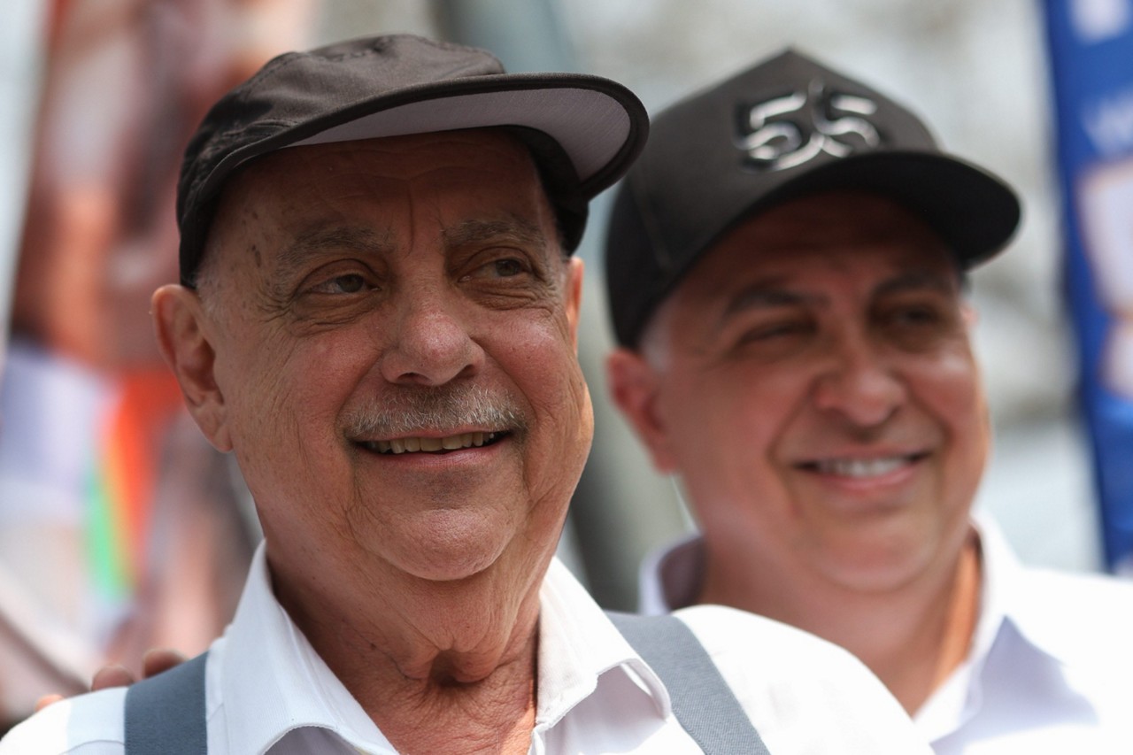Fuad Noman e Álvaro Damião durante campanha eleitoral em BH