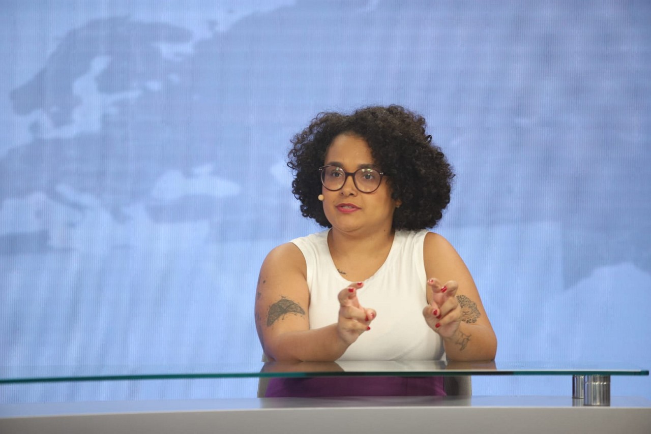 Iza Lourença (PSOL) em participação no Café com Política da FM O TEMPO 91,7