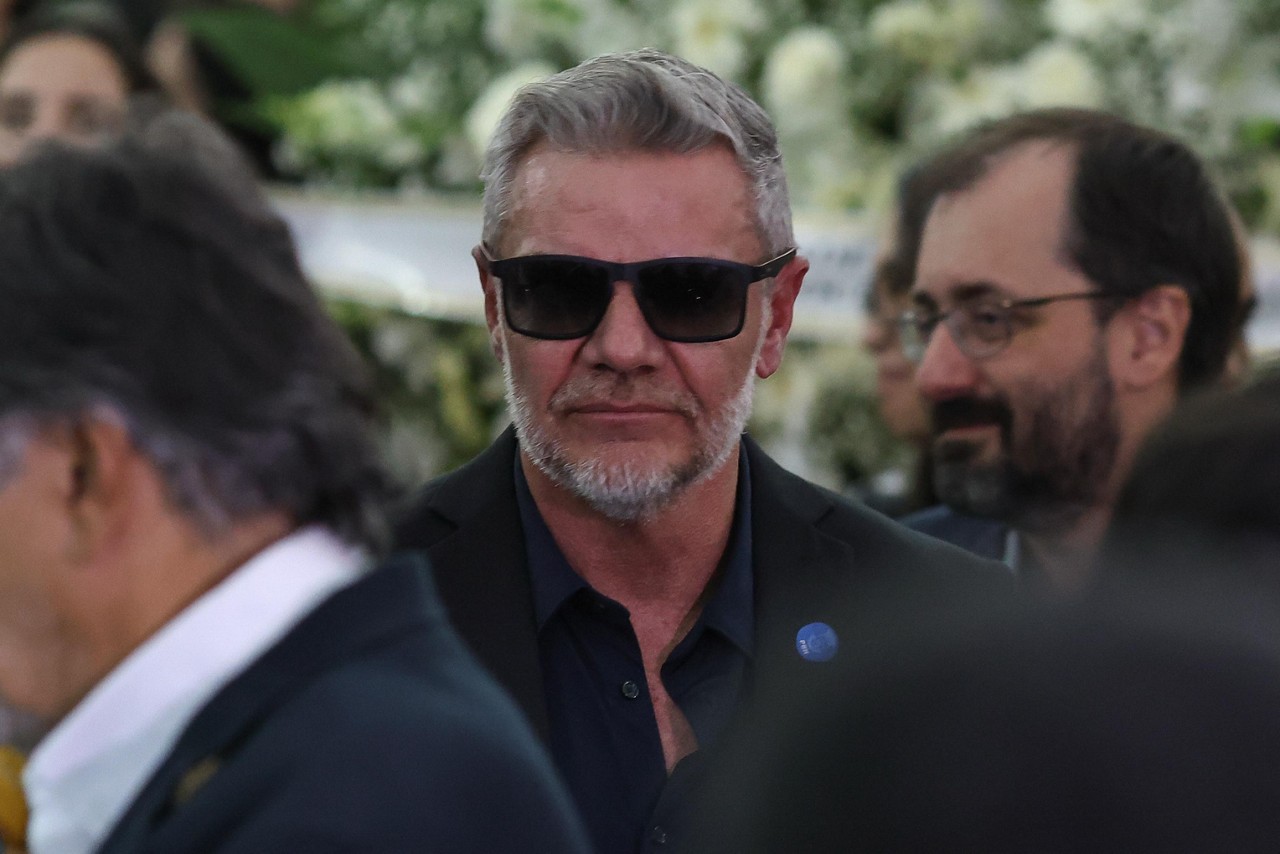 Juliano Lopes, presidente da Câmara Municipal de BH, compareceu ao velório do prefeito da capital, Fuad Noman