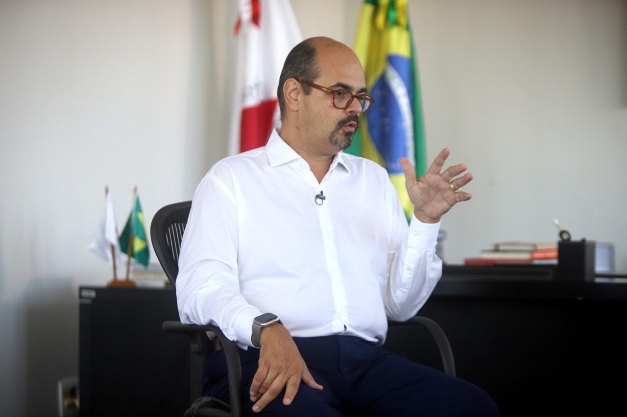 Vice-governador Mateus Simões durante entrevista exclusiva a O TEMPO