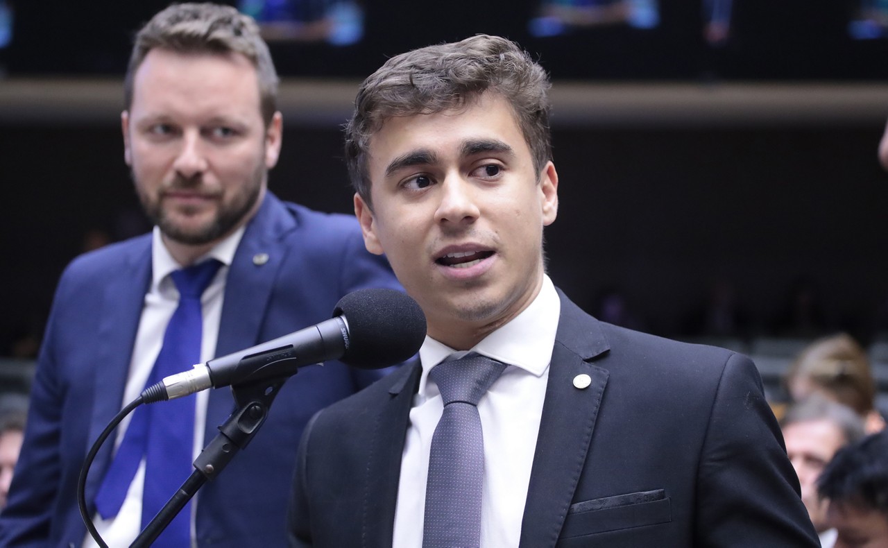 Deputado federal Nikolas Ferreira (PL-MG) divulgou vídeo sobre fraude no INSS defendendo o ex-presidente Jair Bolsonaro (PL)